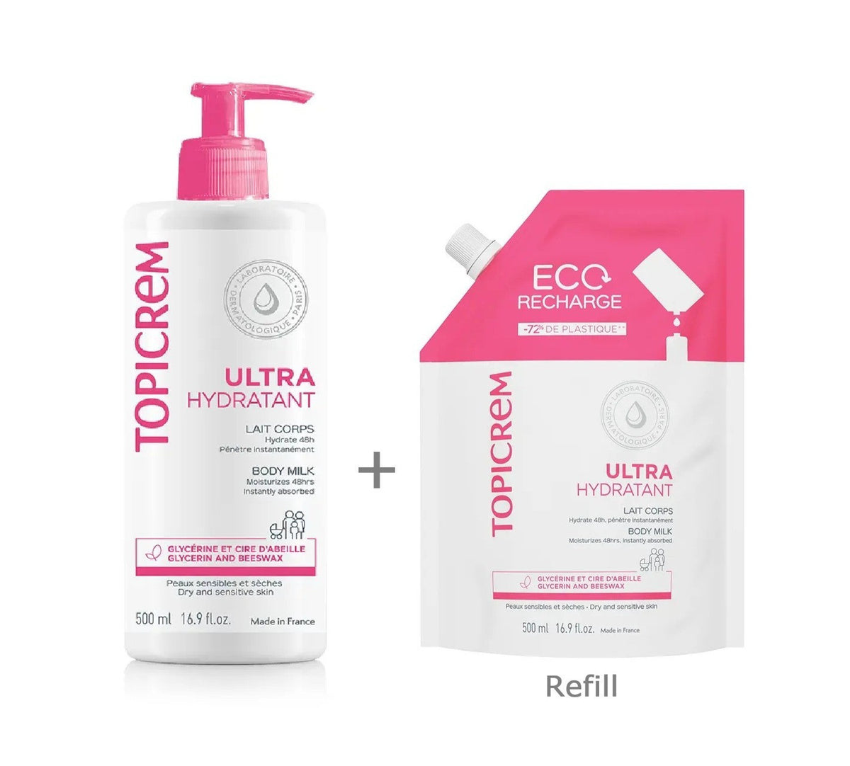 Ultra Moisturizing Body Milk 500ml + Refill Bag
