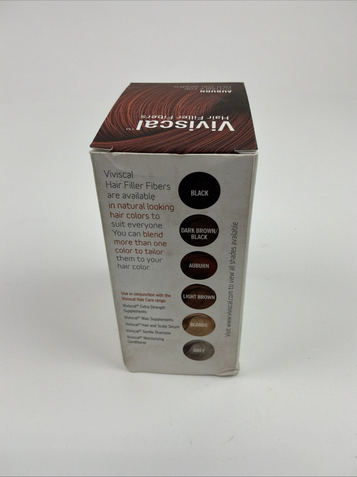 Viviscal Hair Filler Fibers Dark Auburn for Men & Women 0.53oz