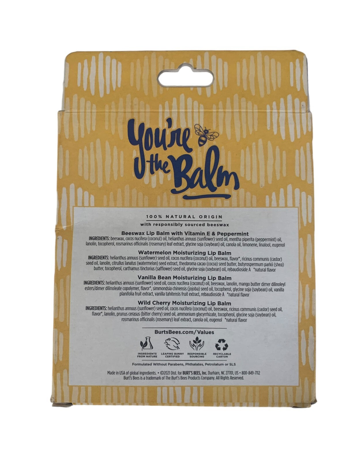 Lip Balm Gift Set - Natural Beeswax & Flavored Lip Care Collection