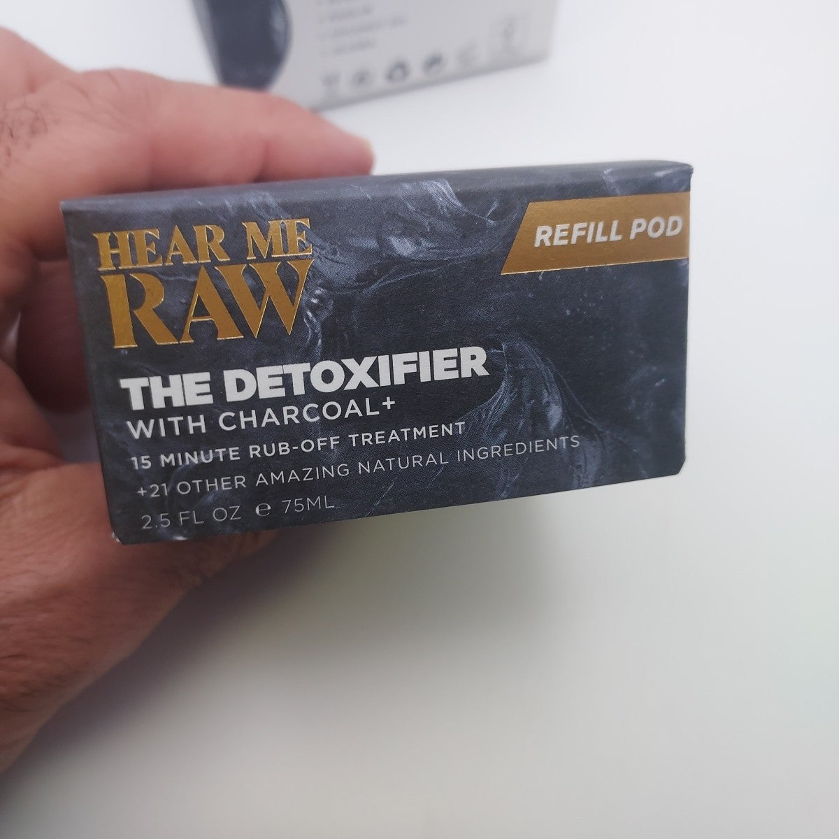 Charcoal Detoxifier Mask & Scrub Pod - 2.5oz with Bonus Refill