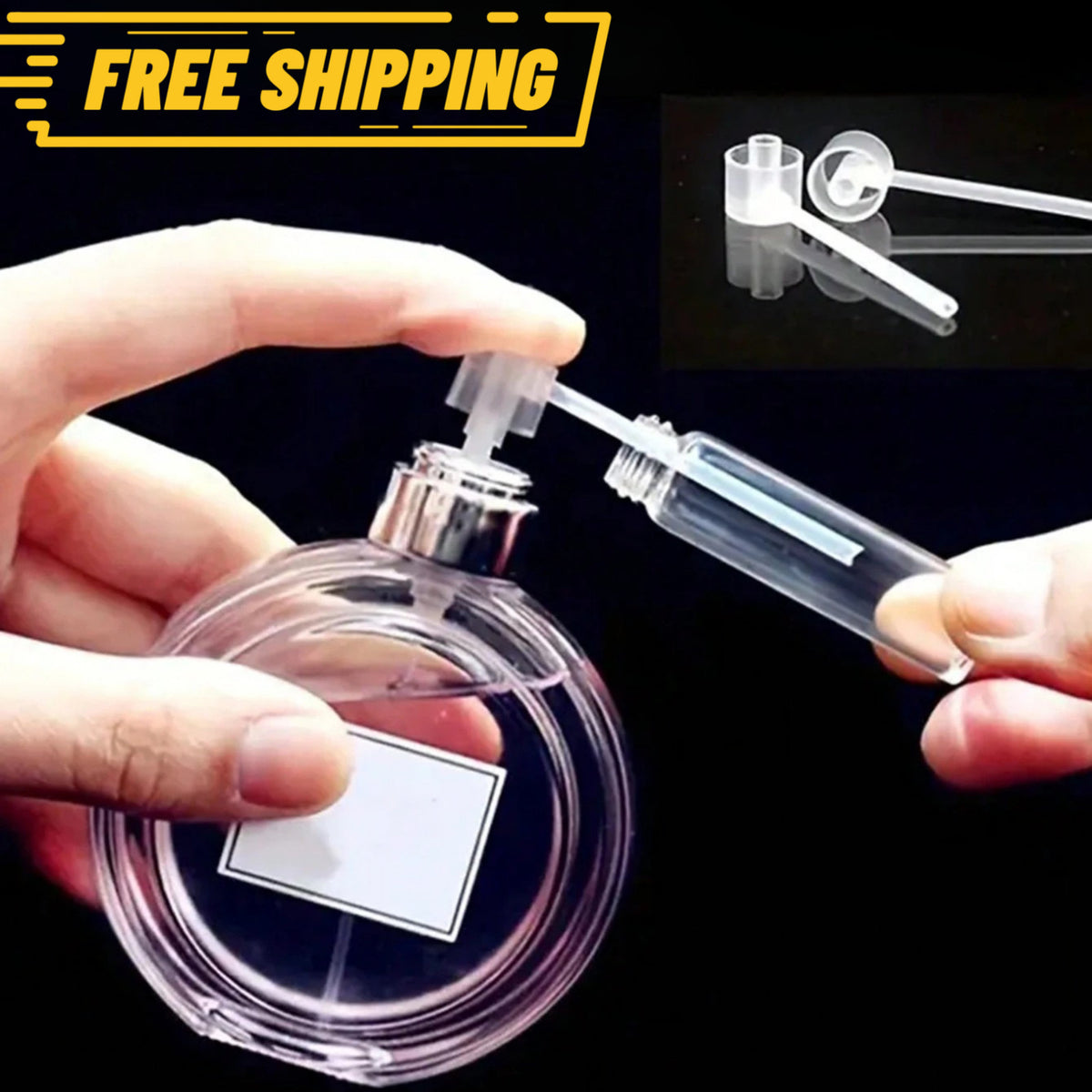Travel Perfume Dispenser Pump Transfer Tool Set - Spill-Free Cosmetic Refill