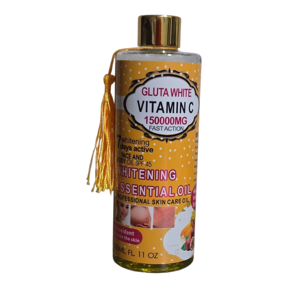 GLUTA WHITE Vitamin C Essential Oils 6 In 1 Whitening Glowing Oil Spf