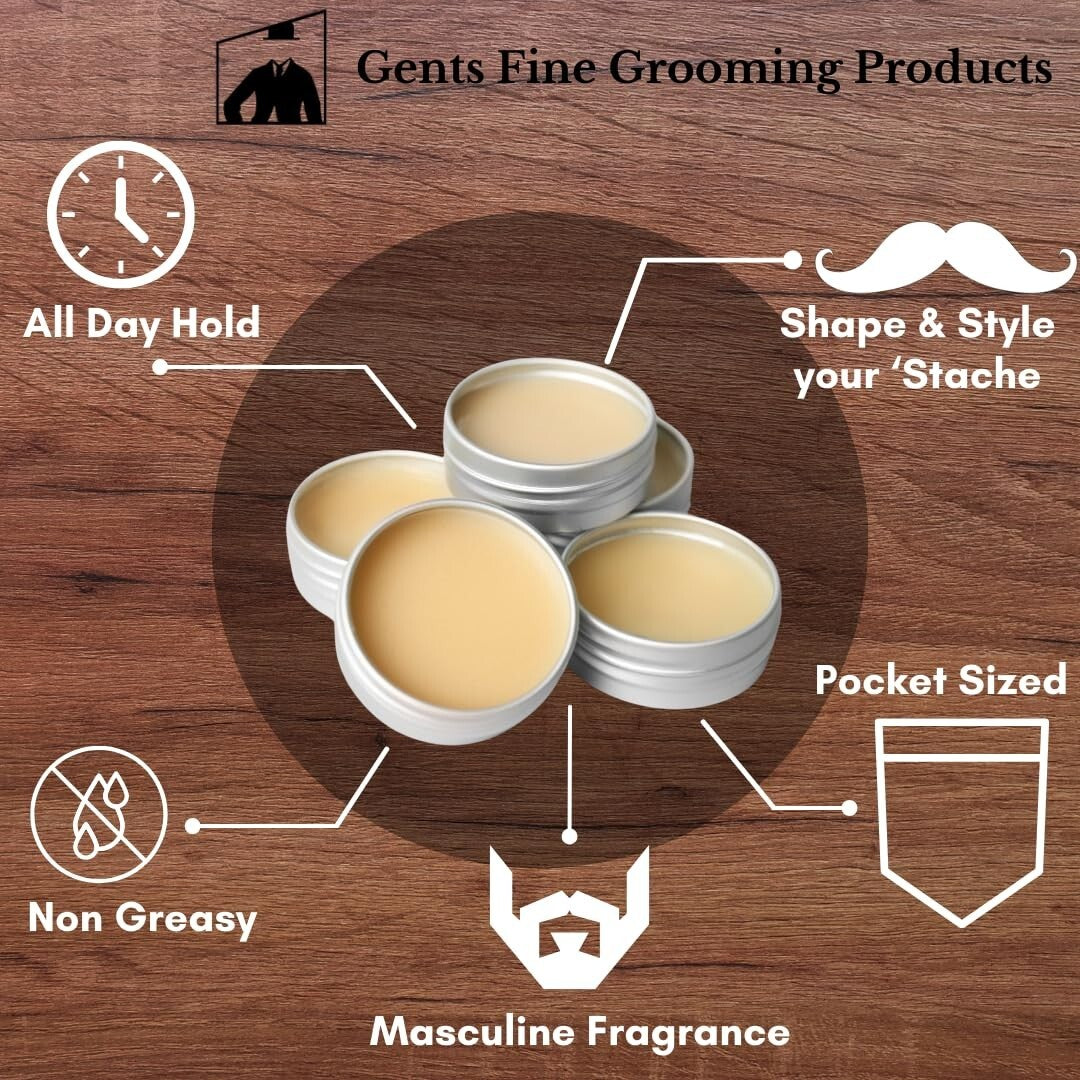 Sweet Tobacco Mustache Wax & Styling Comb - 1.7oz