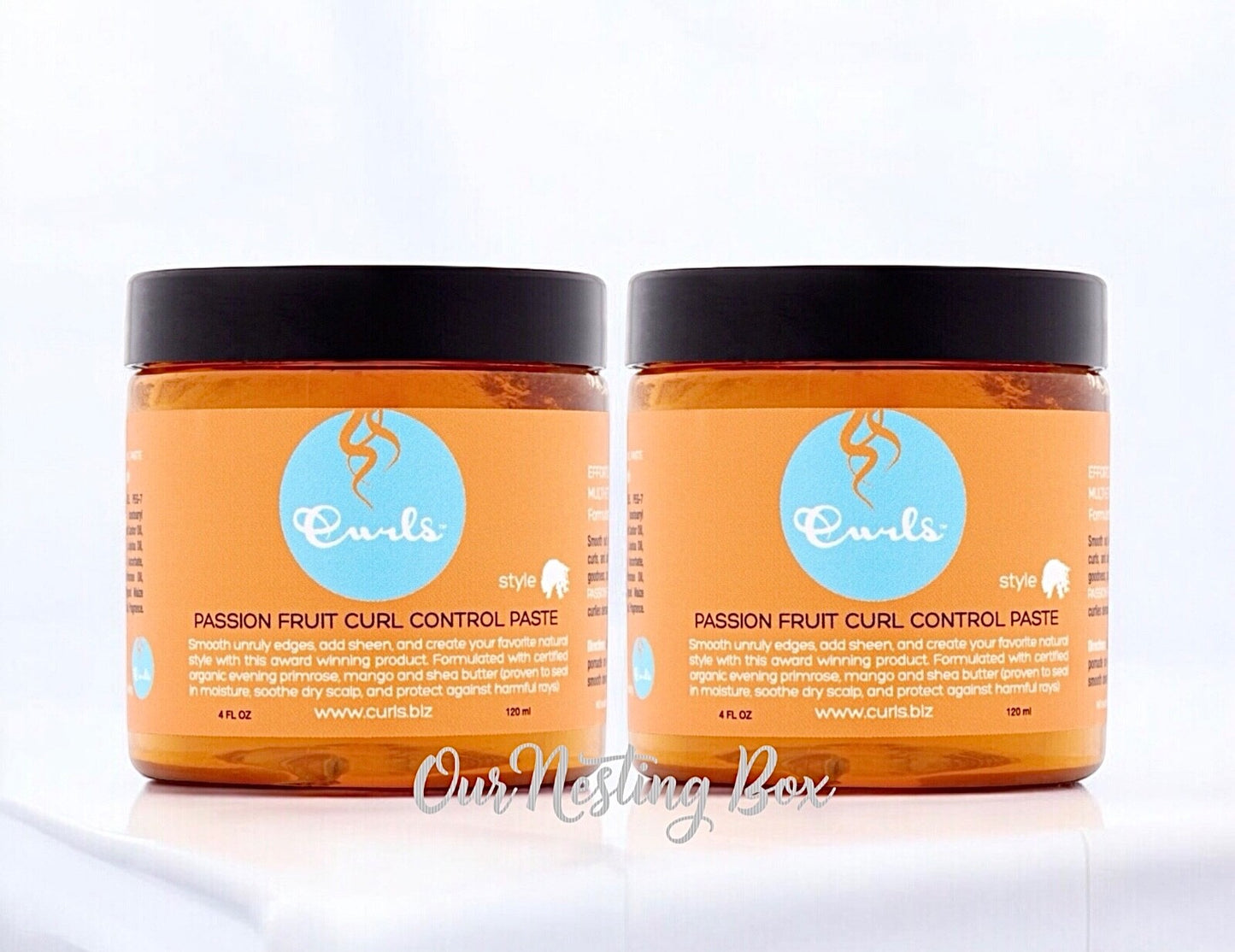 Organic Passion Fruit Curl Control Paste - 4oz Styling Pomade for Frizz & Shine