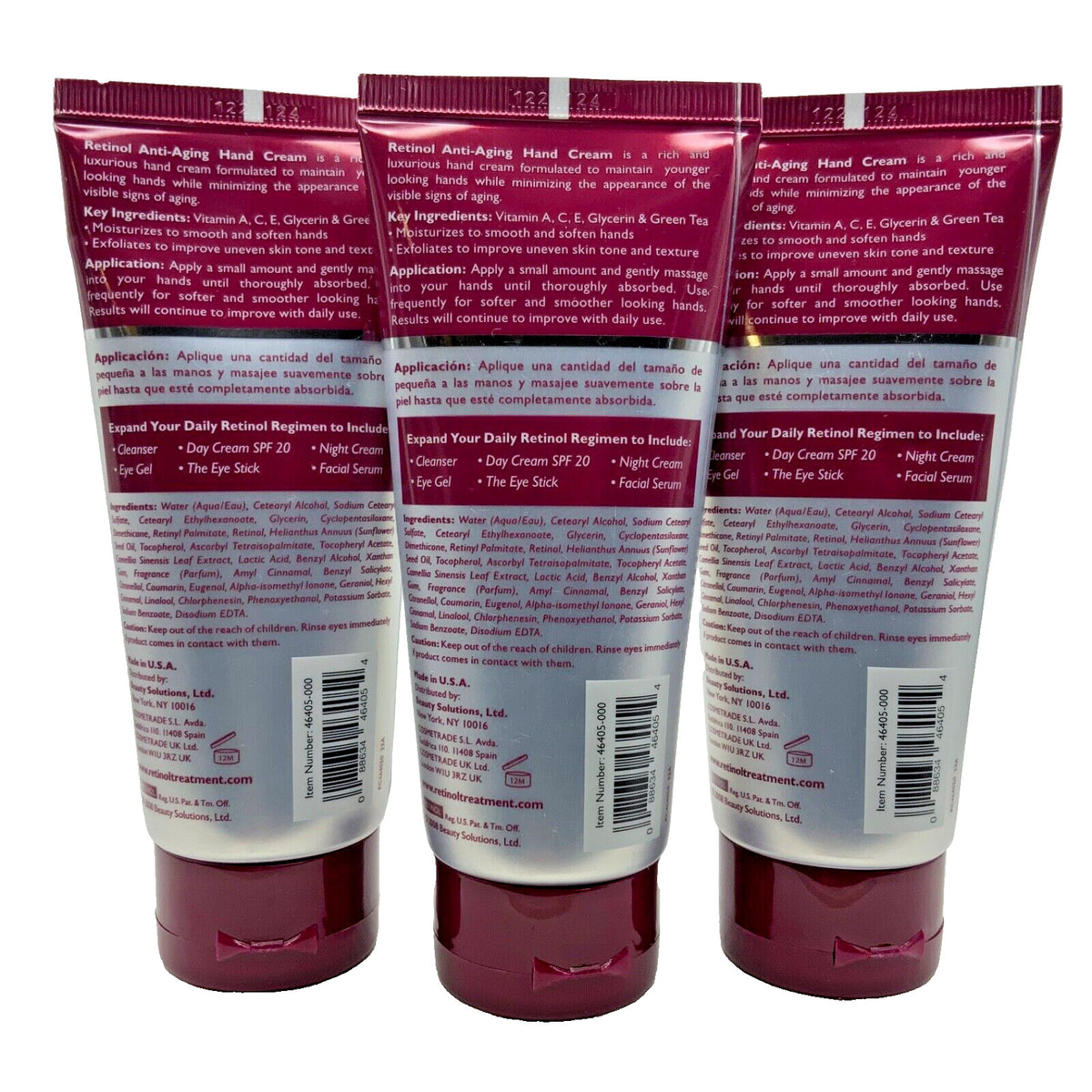 Retinol Hand Cream Set - Moisturizing Anti-Aging Hand, Nail & Cuticle Care