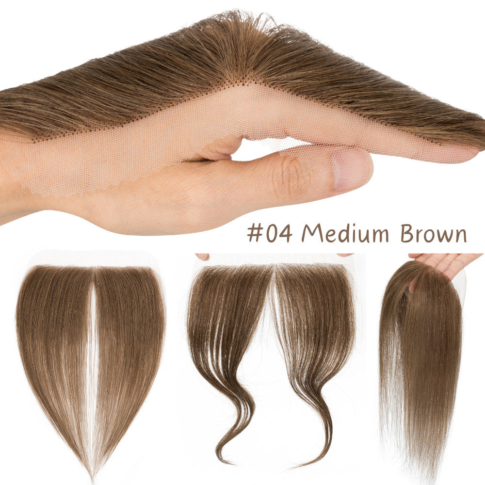 Full Lace Hair Topper Hairpiece for Receding Hairlines & Thinning Hair