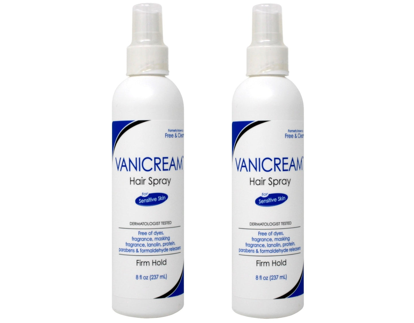 Sensitive Skin Hair Spray - Firm Hold, Fragrance-Free, 8 Fl Oz, Pack of 2