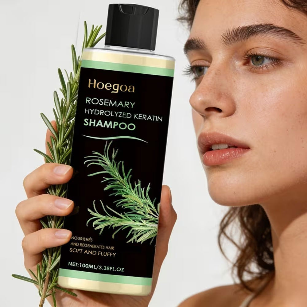 Rosemary Hydrolyzed Keratin Shampoo 100ml - Hair Growth & Thickening