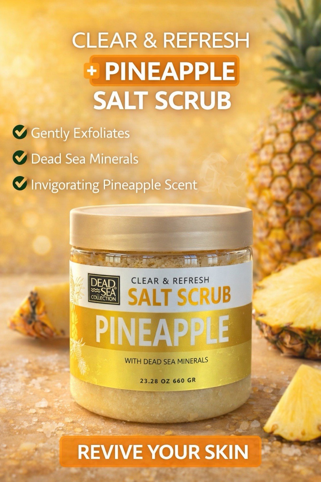 Dead Sea Collection Pineapple Exfoliating Mineral Salt Scrub (23.28