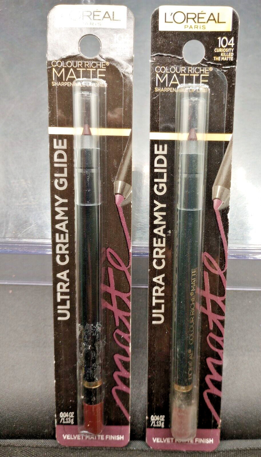2 Pack Matte Lip Liner Pencil - #104 Curiosity Killed The Matte - Long-Lasting Lip Makeup