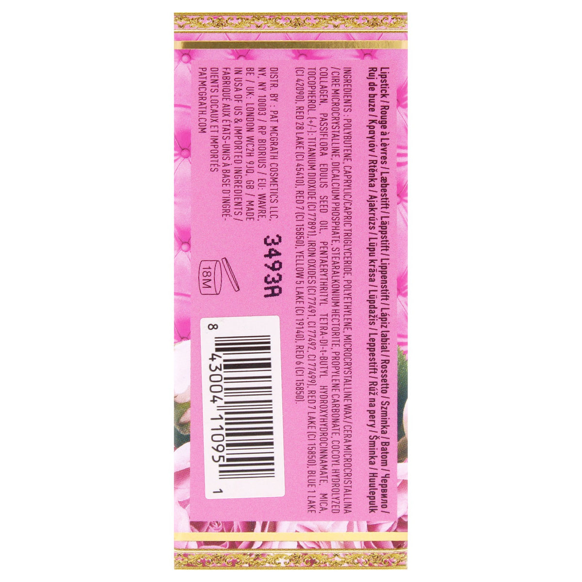 Weightless Satin Lipstick with Botanical Collagen - Fleur Fatale, 0.13 oz