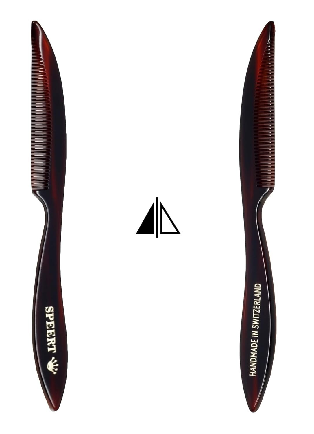 Swiss Handmade Moustache & Beard Travel Comb - 5.5 Inch Cellulose Acetate