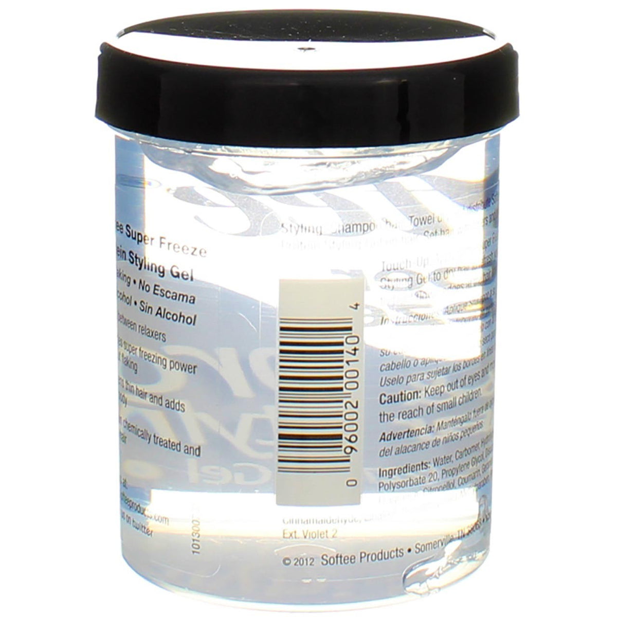 Super Freeze Hair Styling Gel - Thickens & Holds Chemically Treated Hair 8 oz