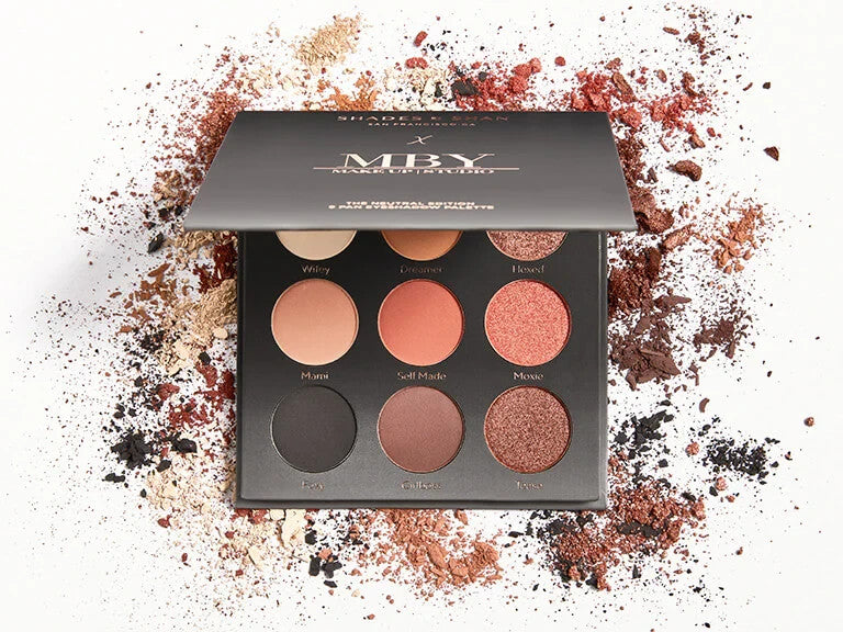 Neutral Eyeshadow Palette - 9 Matte & Shimmer Shades for Natural Looks