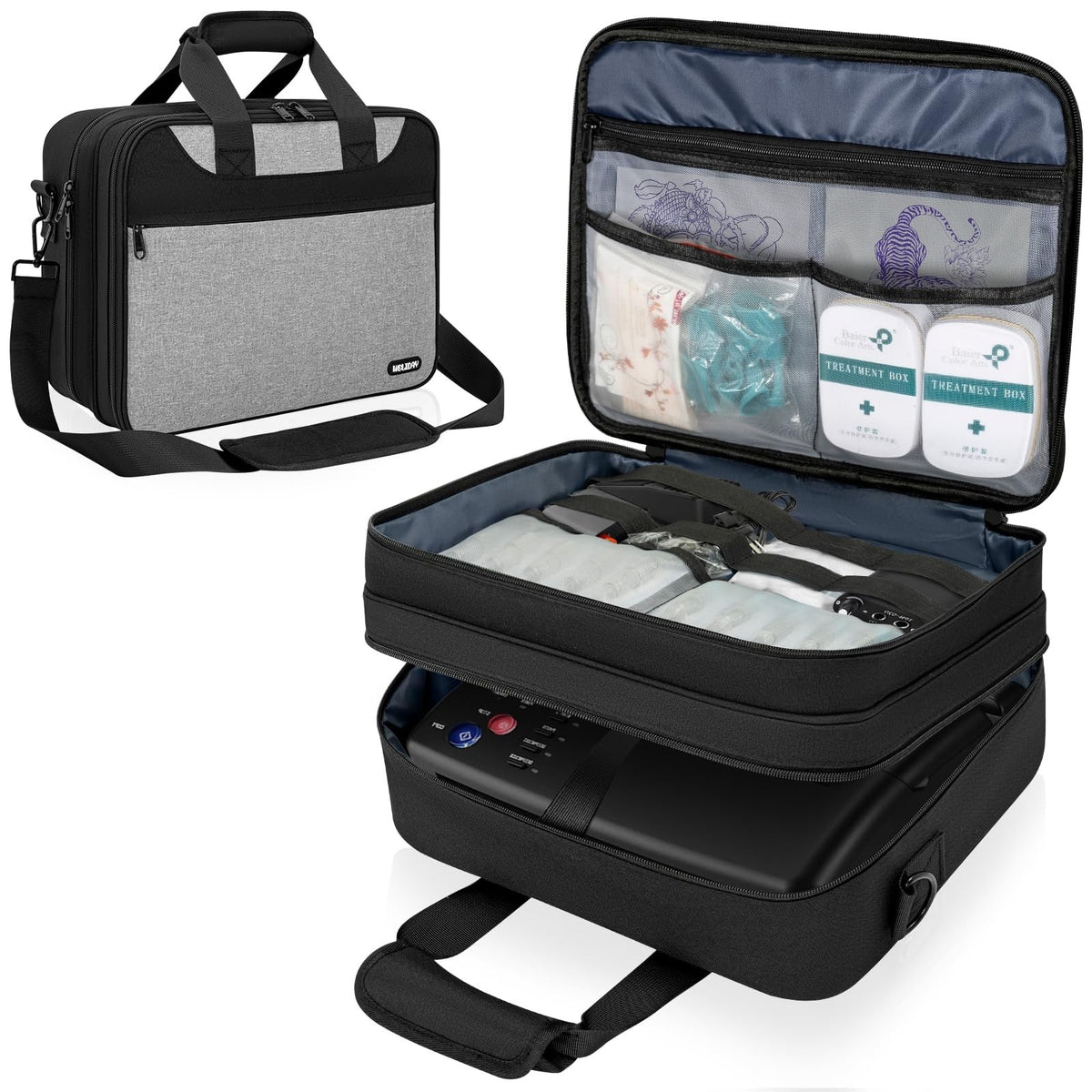 Tattoo Equipment Organizer Case - Portable Travel Bag for Stencil Printer & Tools