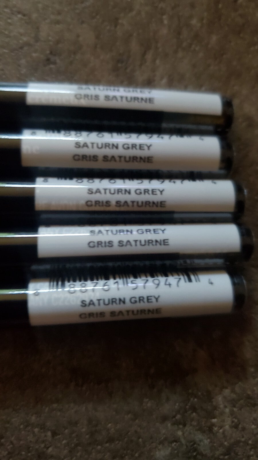 Set of 5 Long-Wearing Cream Eyeliner Pencils - Multiple Colors