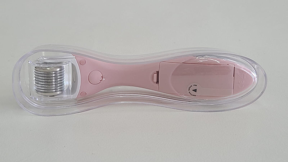 Microneedling Tool Set with Skincare Pads and Sanitizer - Pink Limited Edition