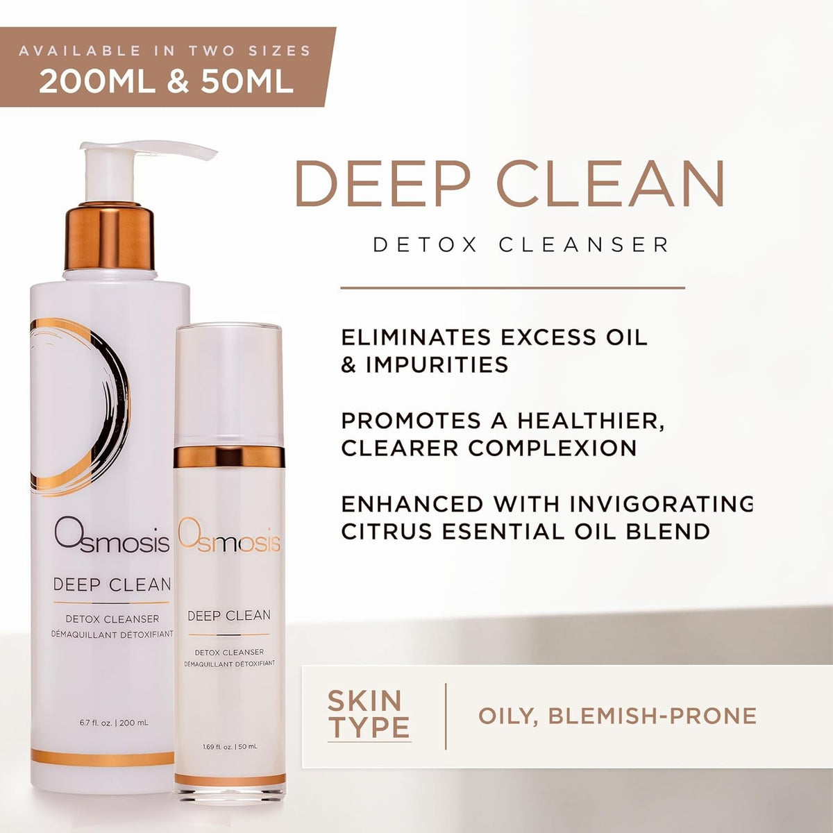 Deep Clean Facial Cleanser for All Skin Types - 200ml / 6.7oz