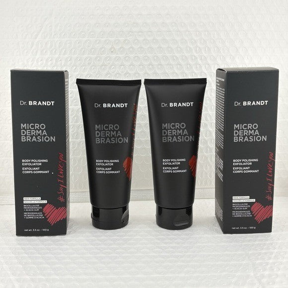 2x Dr Brandt Microdermabrasion Body Polishing Exfoliator Scrub 3.5oz