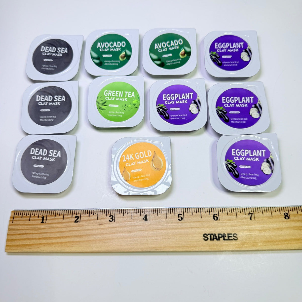 11-Piece Clay Face Mask Pods Variety Pack - 5g Each