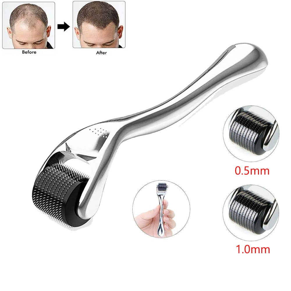 Derma Skin Roller with Titanium Micro Needles for Face & Hair Regrowth