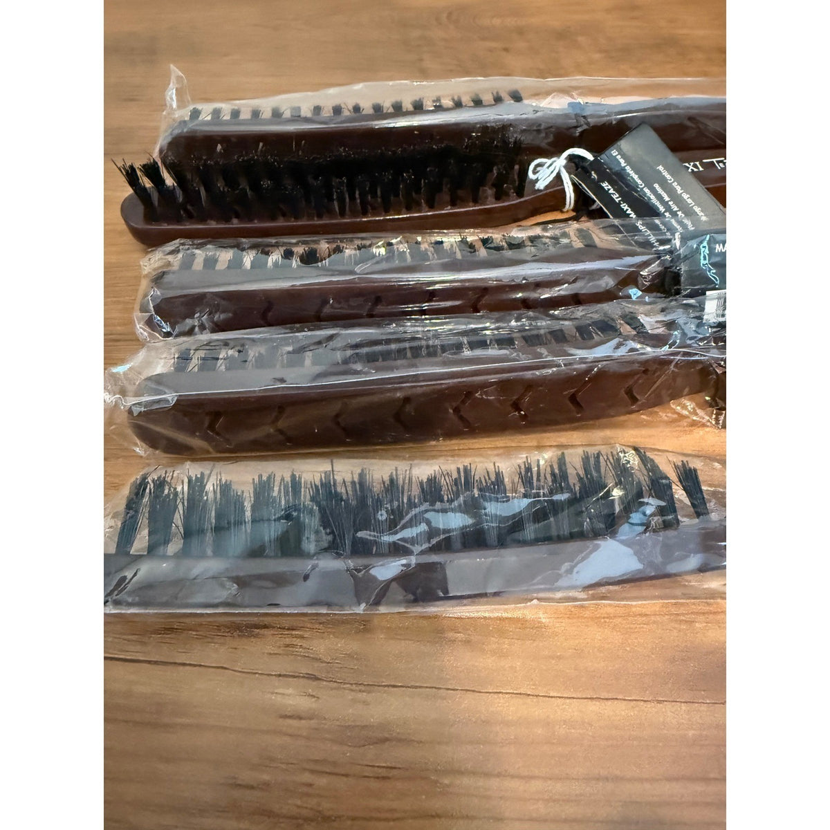 Hair Teasing Brush Set - Professional Volume and Texture Styling Tools - Brown, 5 Pieces