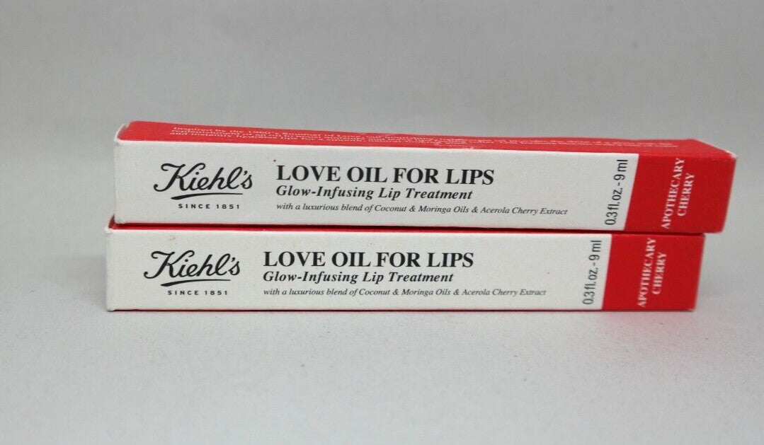 Lip Oil Set - Hydrating Lip Treatment with Cherry Extract, 0.3 fl oz, Lot of 2
