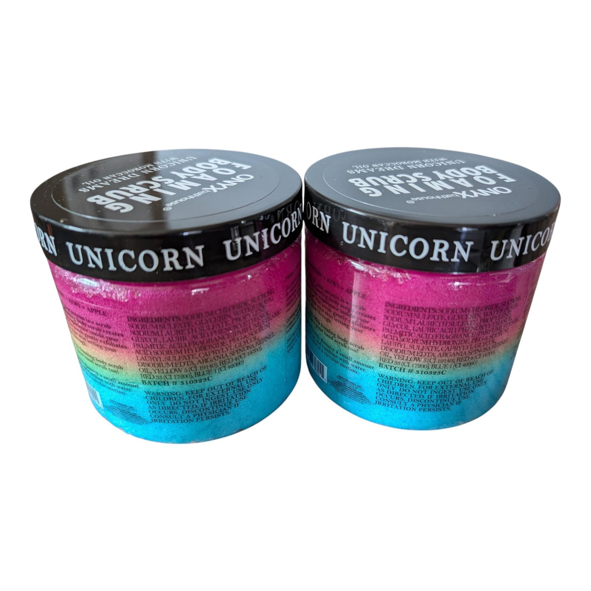 Onyx Bathhouse Always Be Uni-que Foaming Body Scrub Lot of 2