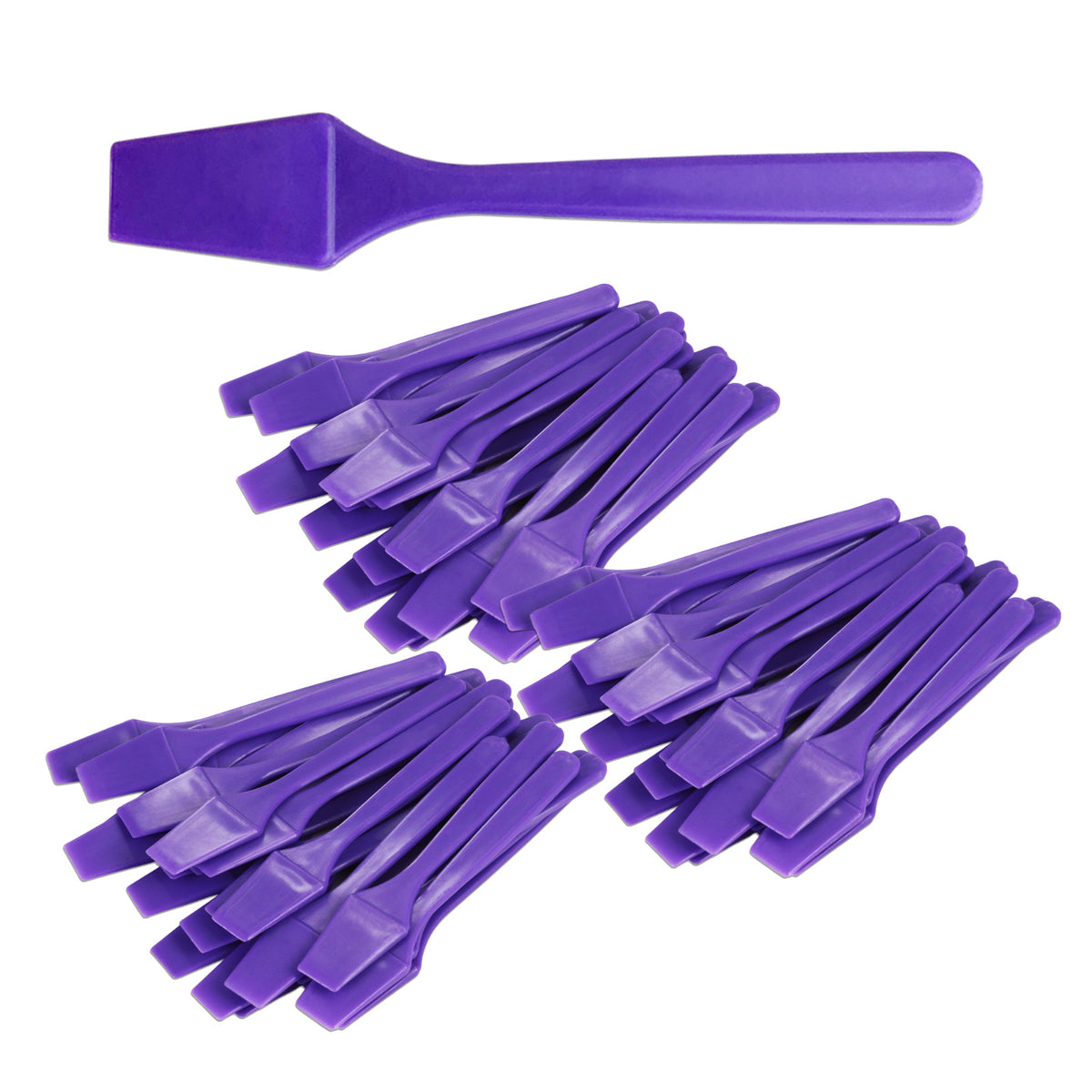 Cosmetic Makeup Spatula Set - 2.5 Inch Plastic Scoops for Beauty & Skincare