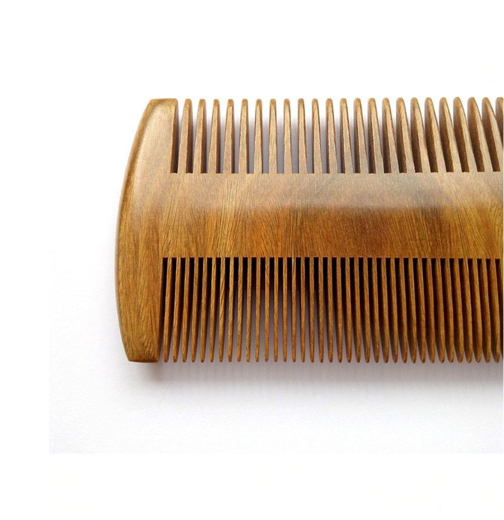 Natural Wooden Pocket Comb for Hair and Beard - Anti-Static & Portable Grooming Tool