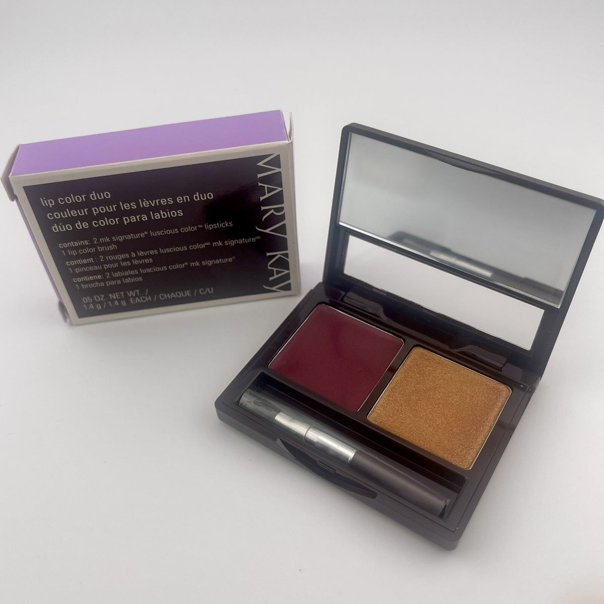 Lip Color Duo Garnet and Gold - Discontinued Lipstick Set