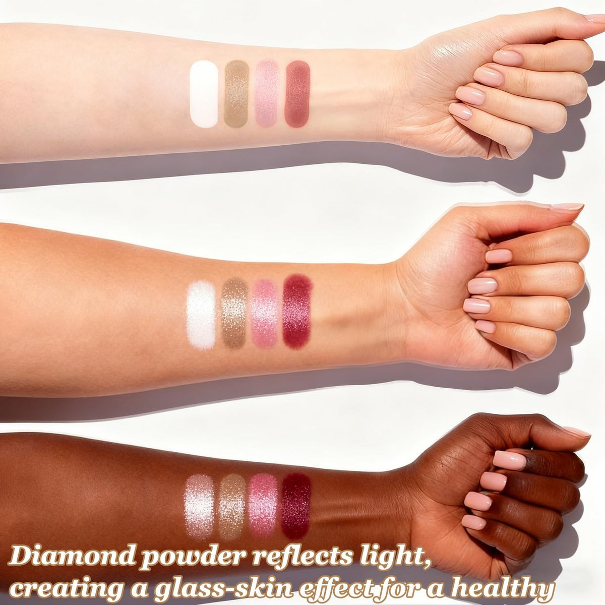 Multifunctional Eye & Cheek Makeup Palette with Highlighters and Eyeshadows