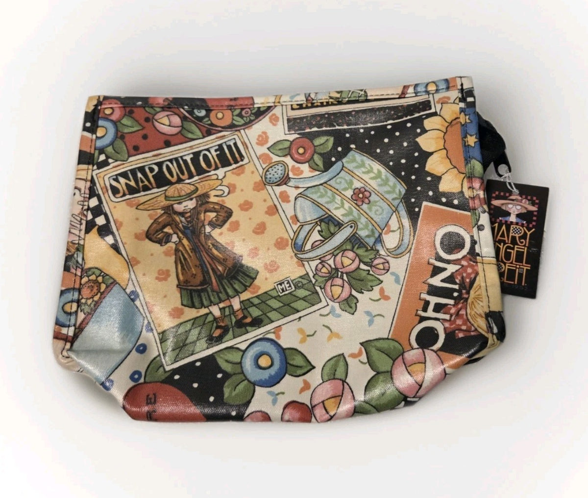 Travel Cosmetic Bag Coated Canvas Nordic House Print Travel Organizer