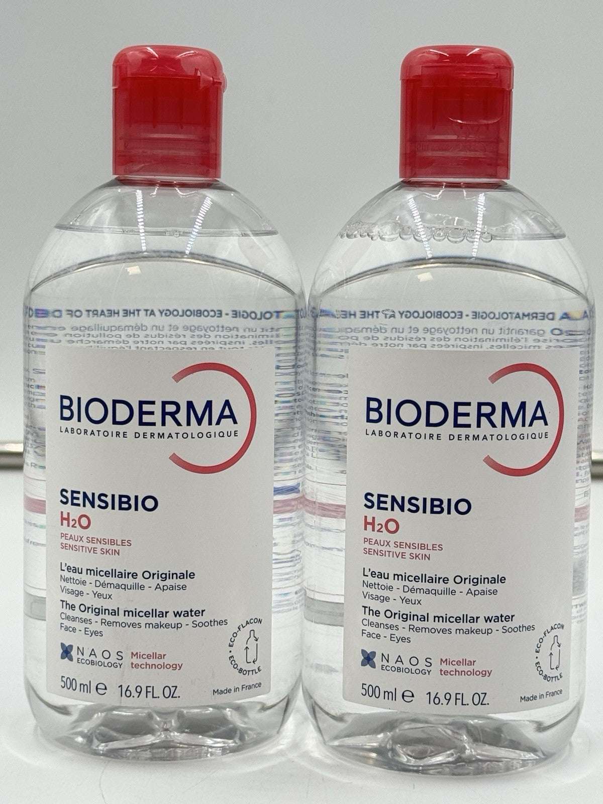 2-Pack Bioderma Sensibio H2O Micellar Water Makeup Remover