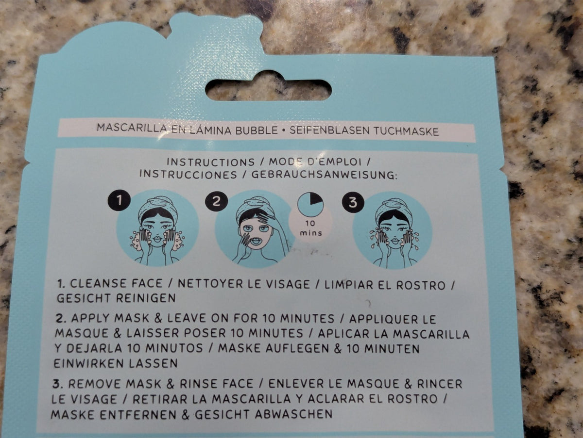 Bubble Sheet Mask with Willow Bark Facial Exfoliates 2 Pack