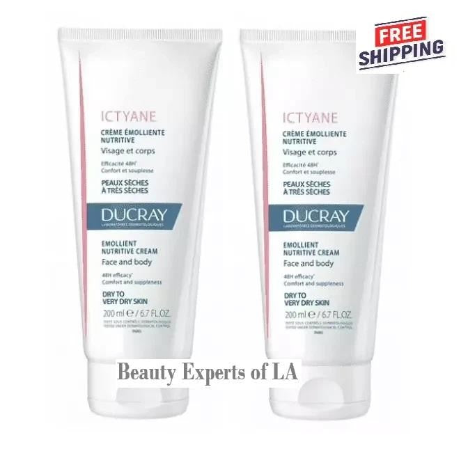 Ducray Ictyane Emollient Nutritive Cream 200ml - 2 Pack
