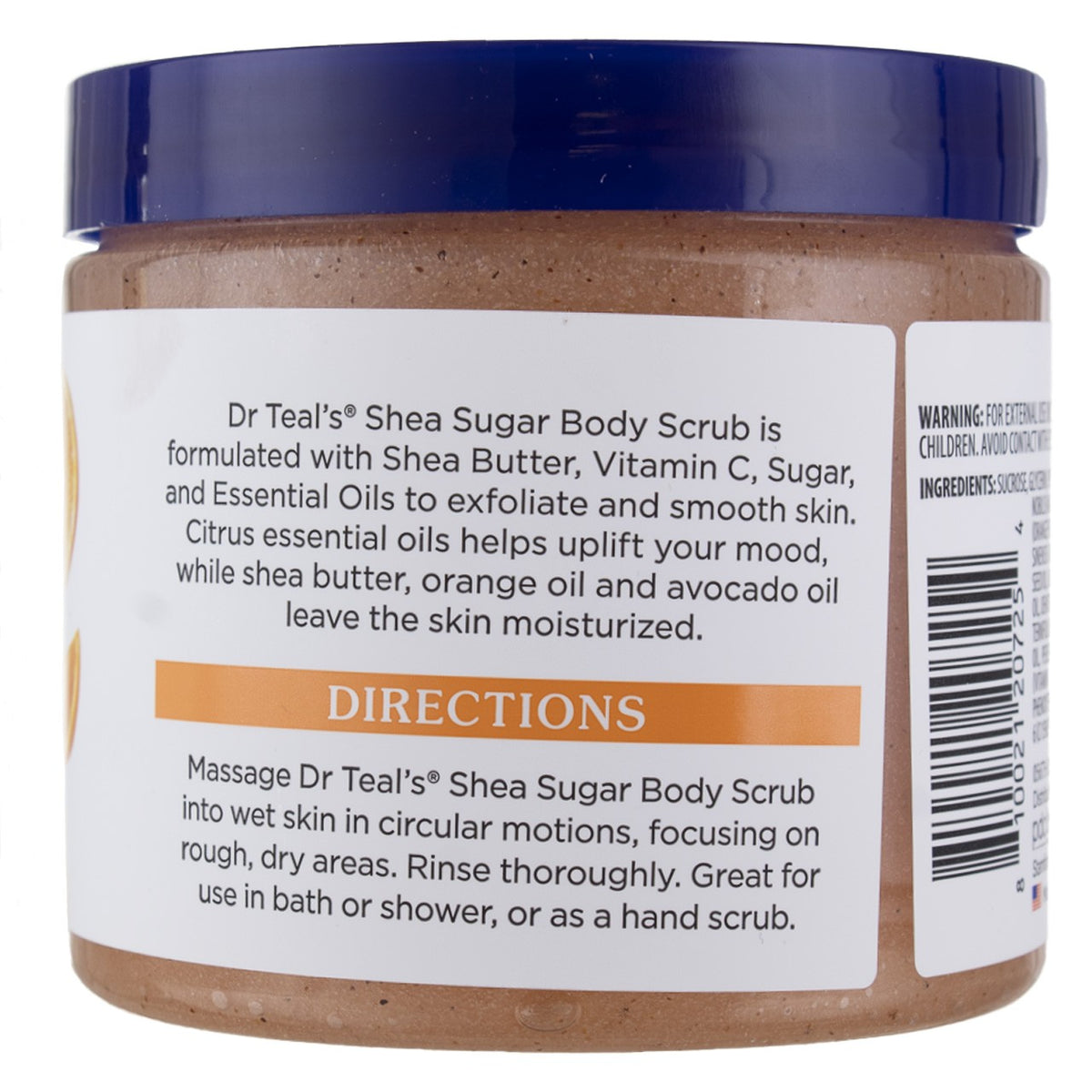 3 Pack Dr Teal's Shea Sugar Body Scrub, Citrus, 19 oz