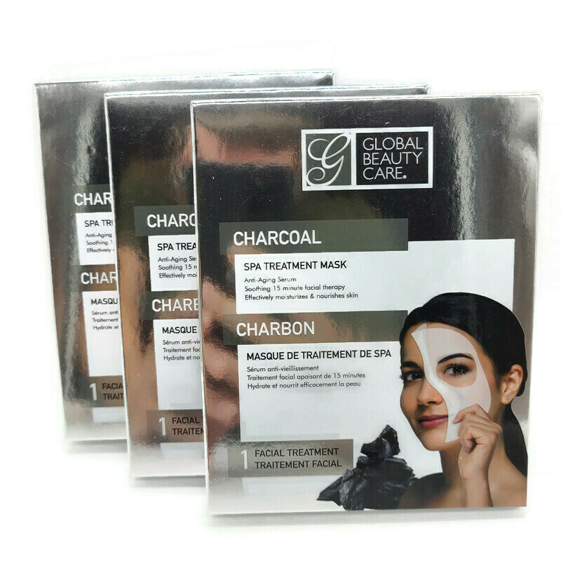 Charcoal Spa Treatment Mask Anti-Aging Serum - 3 Pack