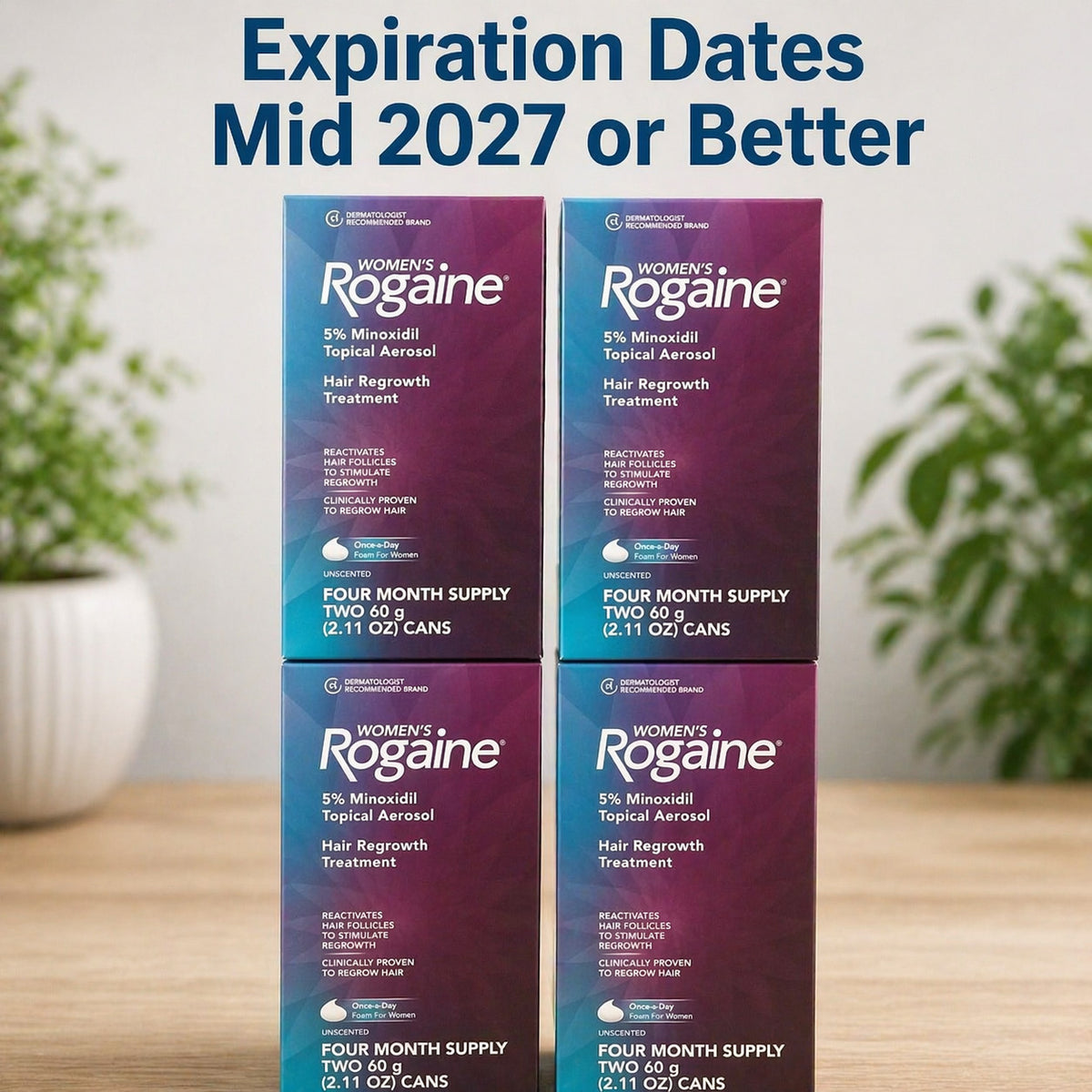 Women's 5% Minoxidil Foam Hair Regrowth Treatment - 4 Month Supply