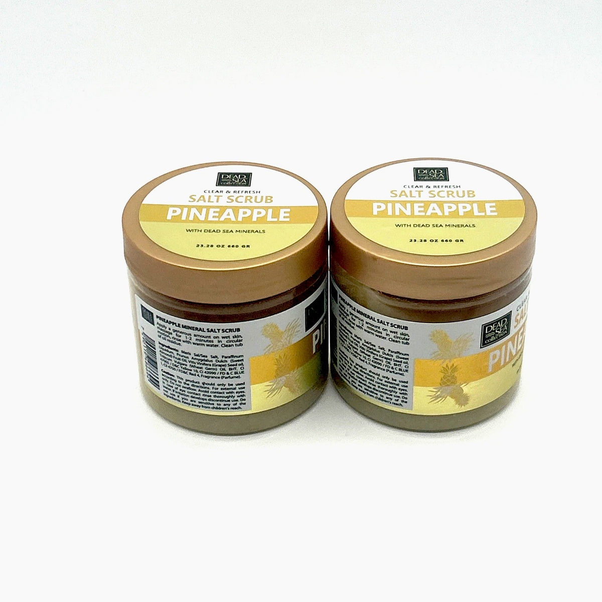 Dead Sea Collection Pineapple Exfoliating Mineral Salt Scrub, 2-Pack