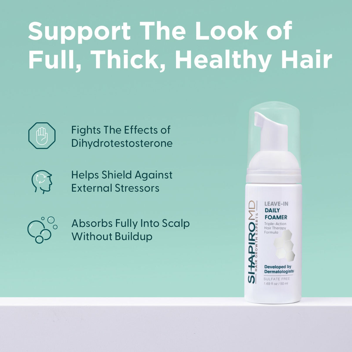Hair Loss Leave-In Daily Foam with DHT Blockers