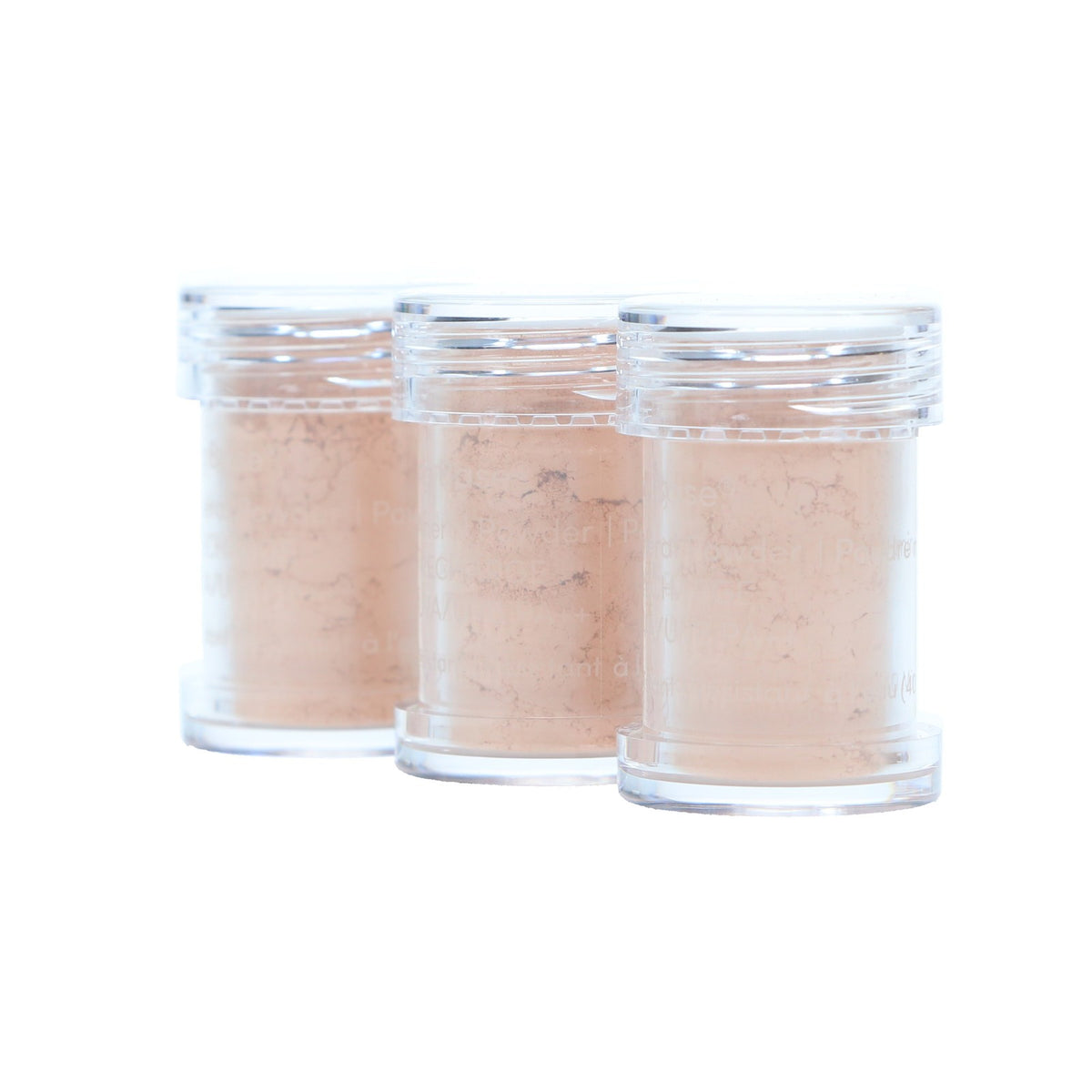 Mineral Foundation Refill Pack for Loose Powder Makeup - Light Beige, 3 Pack