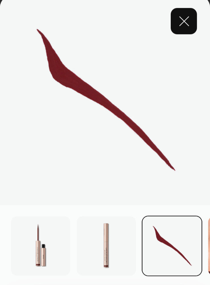 Liquid Eyeliner Burgundy 2.4ml - Eye Makeup, Long-Lasting, Cruelty-Free