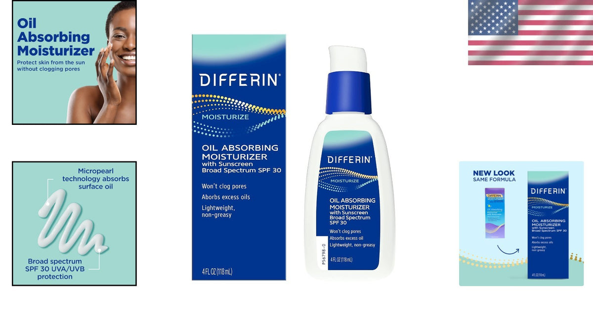 Non-Greasy SPF 30 Oil Absorber for Acne-Prone Skin, 4 oz