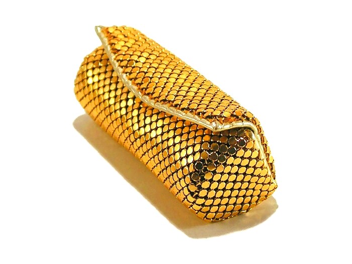 Metal Mesh Lipstick Case with Mirror - Fits 8.5cm Round Lipsticks, Unbranded