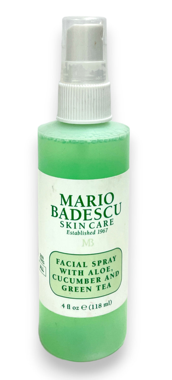 Facial Spray with Aloe, Cucumber & Green Tea - Hydrating Skin Mist 4oz