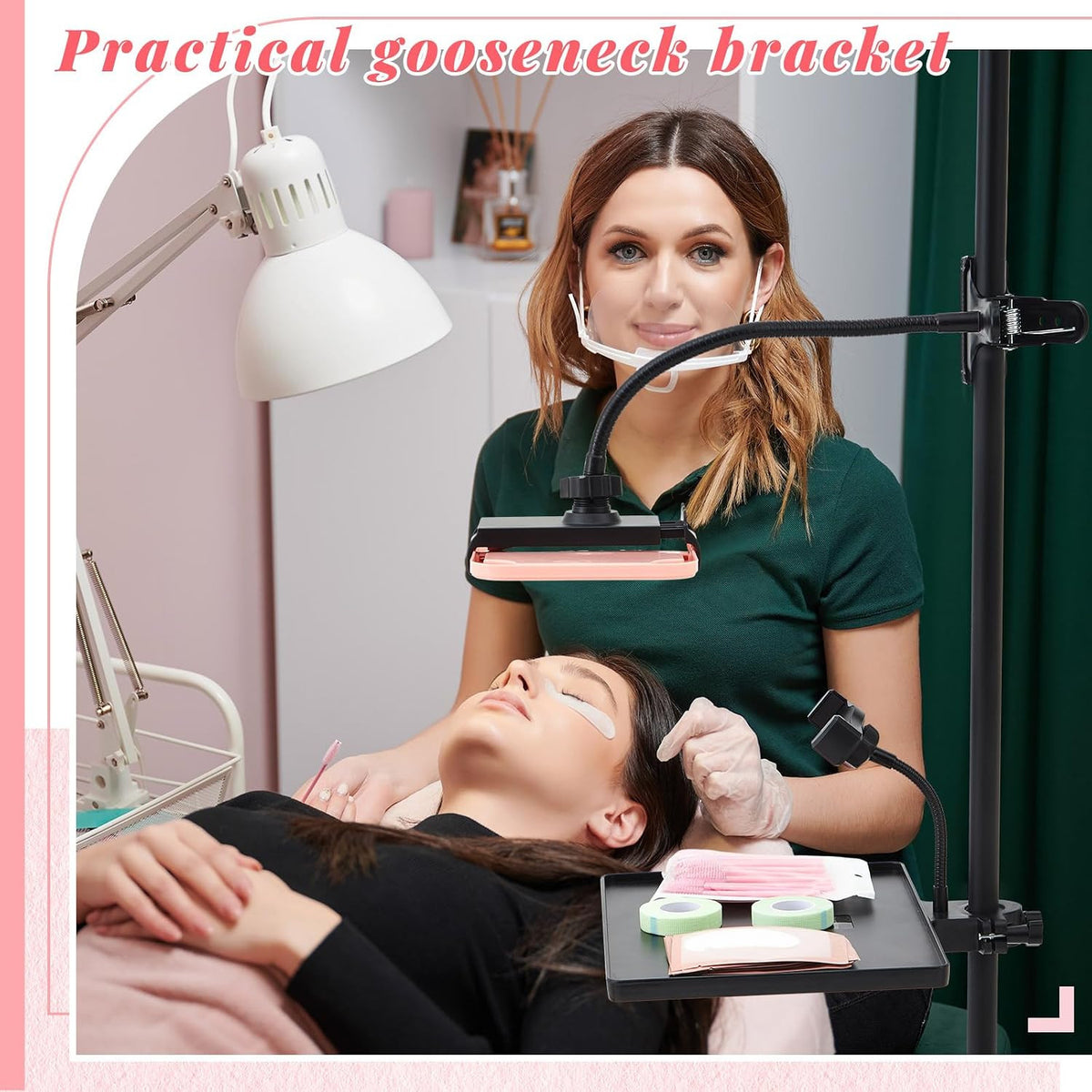 Adjustable Lash Tray Organizer for Lash Trays and Beauty Tools