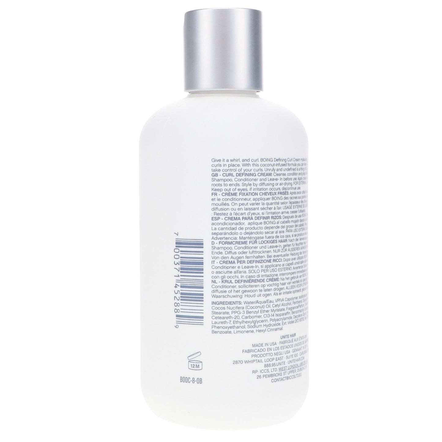 Defining Curl Cream for Curly Hair - Moisturizing & Hold - 8 oz