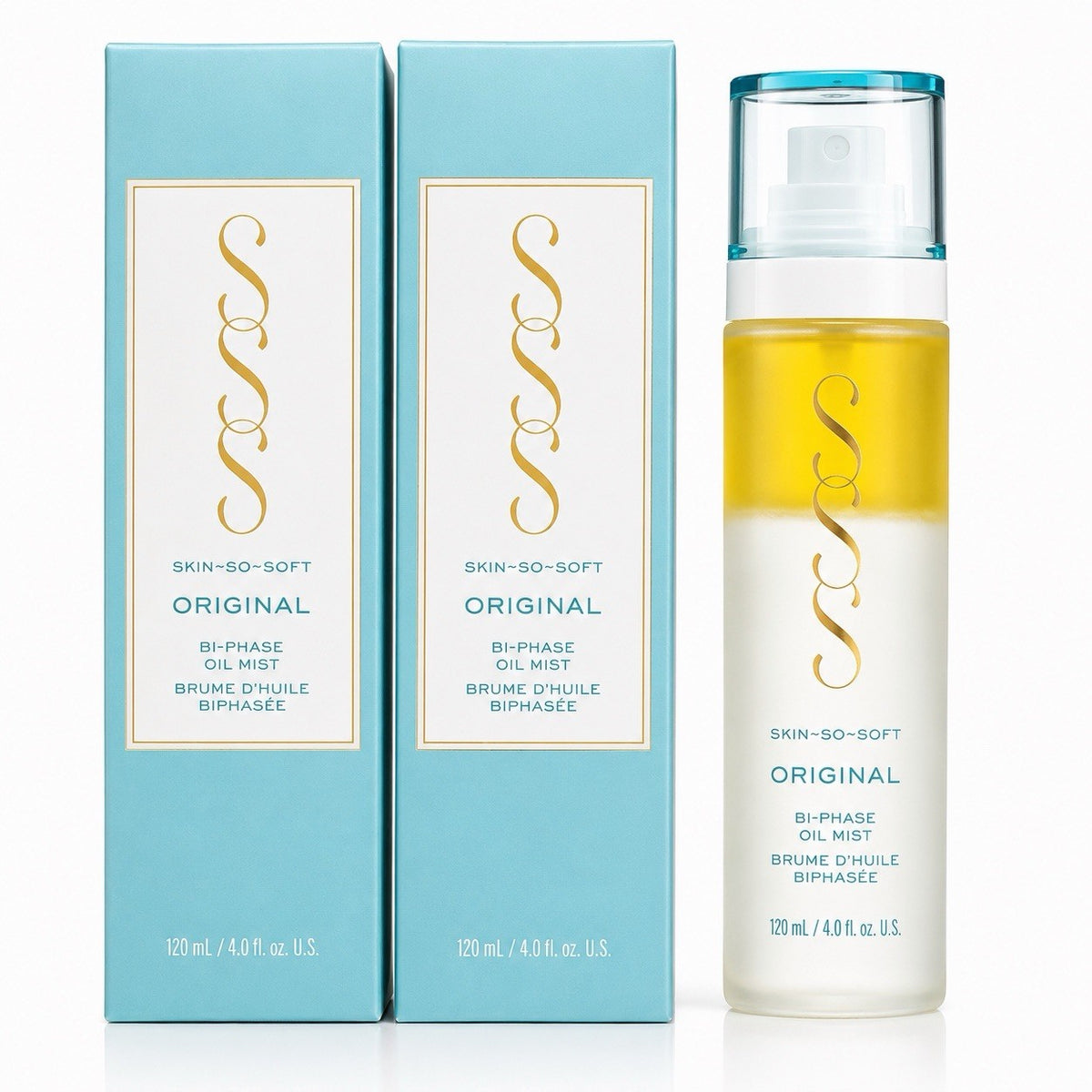 Skin So Soft Original Face & Body Bi-Phase Oil Mist Set of 2
