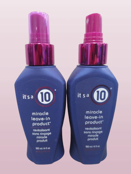 Miracle Leave-In Hair Treatment Set - 4 Oz x 2 Bottles